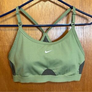 Nike Women's Green Sports Bra with Strappy Back
